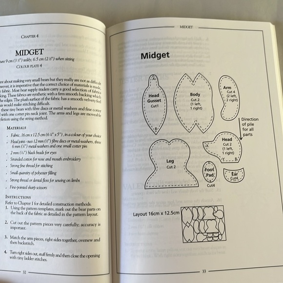NWT Jenny Bradford’s Designs for Teddy Bears 1996 BOOK Patterns Make Yourself 🧸 - Picture 14 of 17